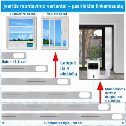 Oro kondicionieriaus komplektas langui