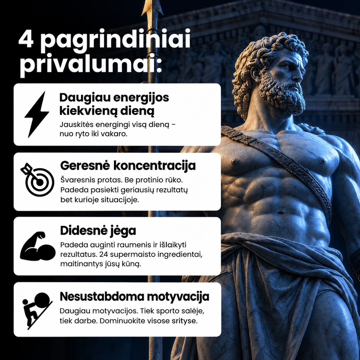 24 VIENAME SUPERMAISTO GUMINUKAI VYRAMS