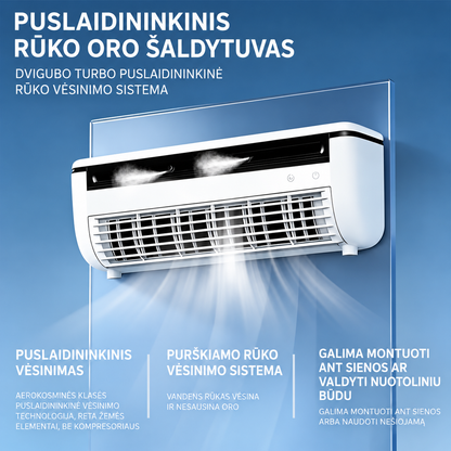 Nešiojamas drėkinantis vėsinimo ventiliatorius